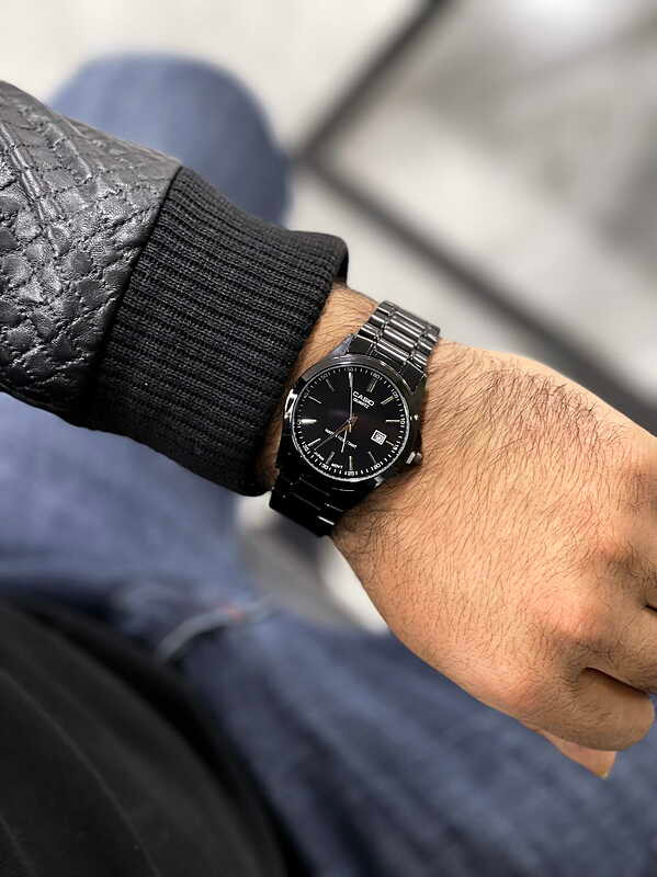 ساعت مردانه کاسیو مشکی کلاسیک با گارانتی casio