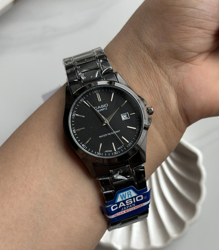 ساعت مردانه کاسیو مشکی کلاسیک با گارانتی casio