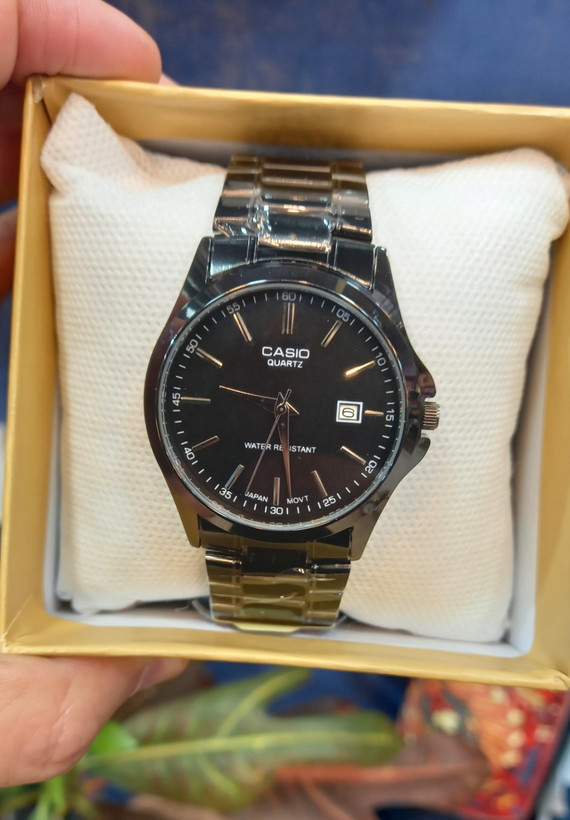 ساعت مردانه کاسیو مشکی کلاسیک با گارانتی casio
