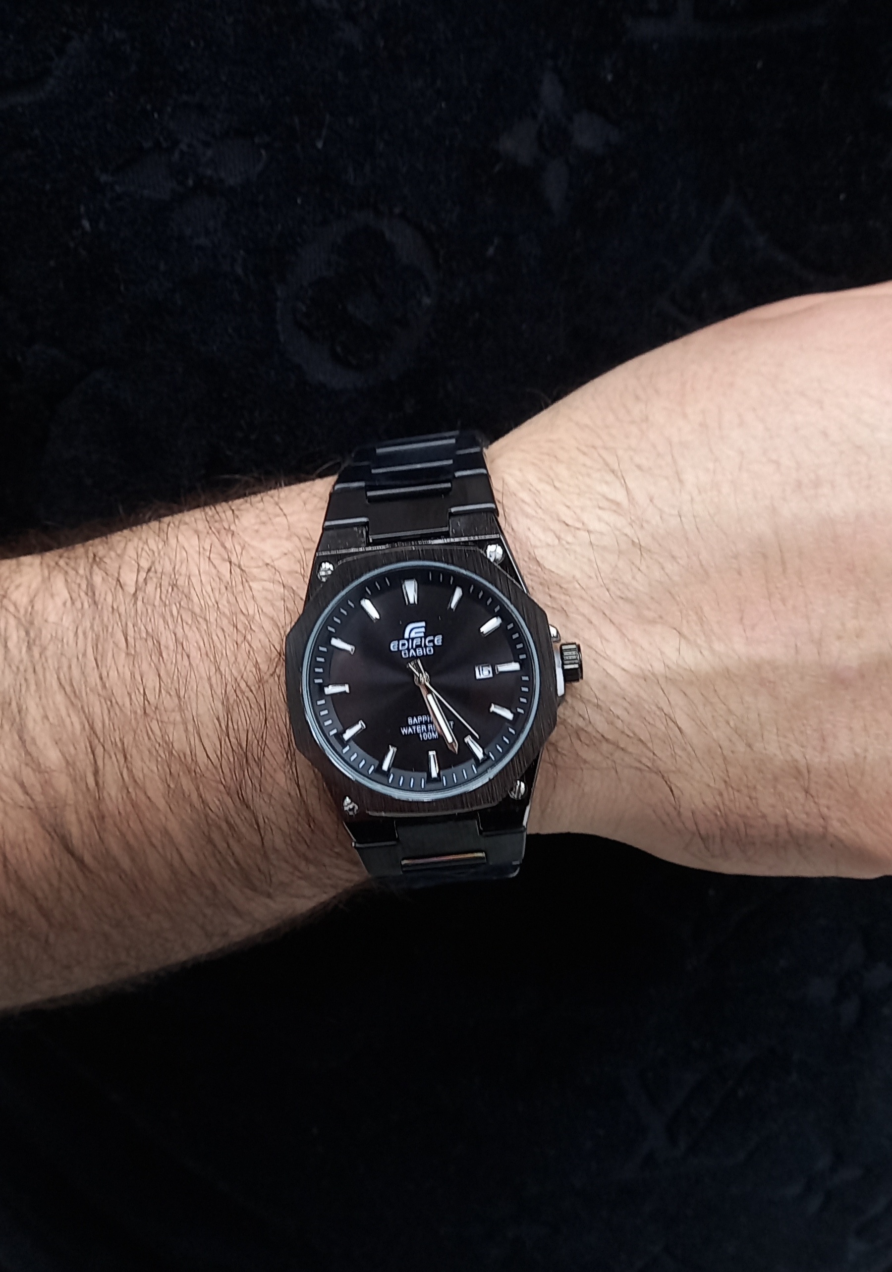 ساعت مچی مردانه کاسیو ادیفایس مشکی گارانتی Casio