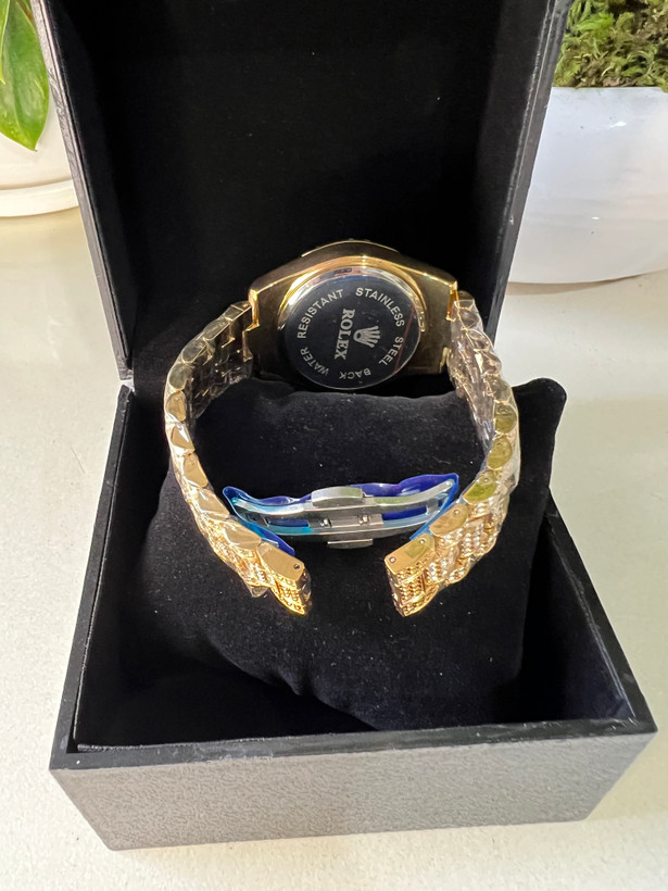 ساعت مچی مردانه رولکس Rolex فولنگین طلایی با گارانتی