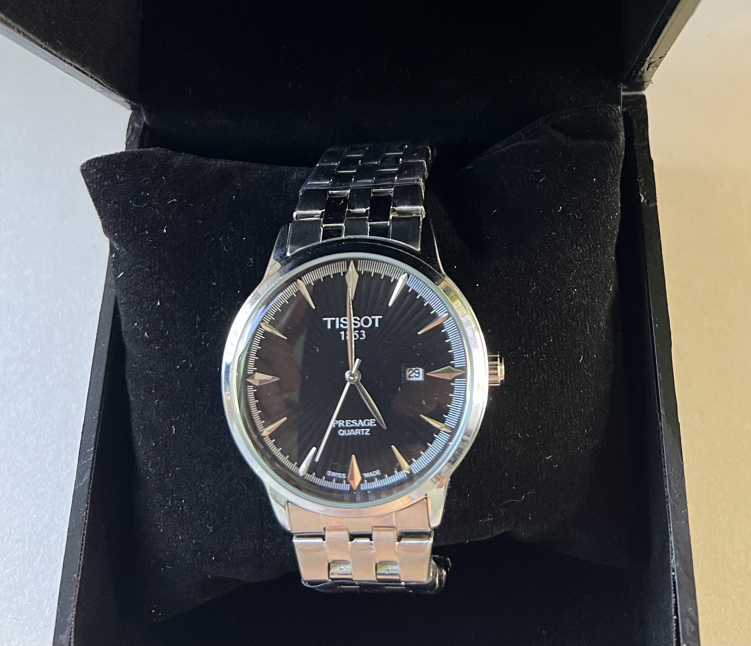 ساعت مچی مردانه تیسوت TISSOT سیلور با گارانتی