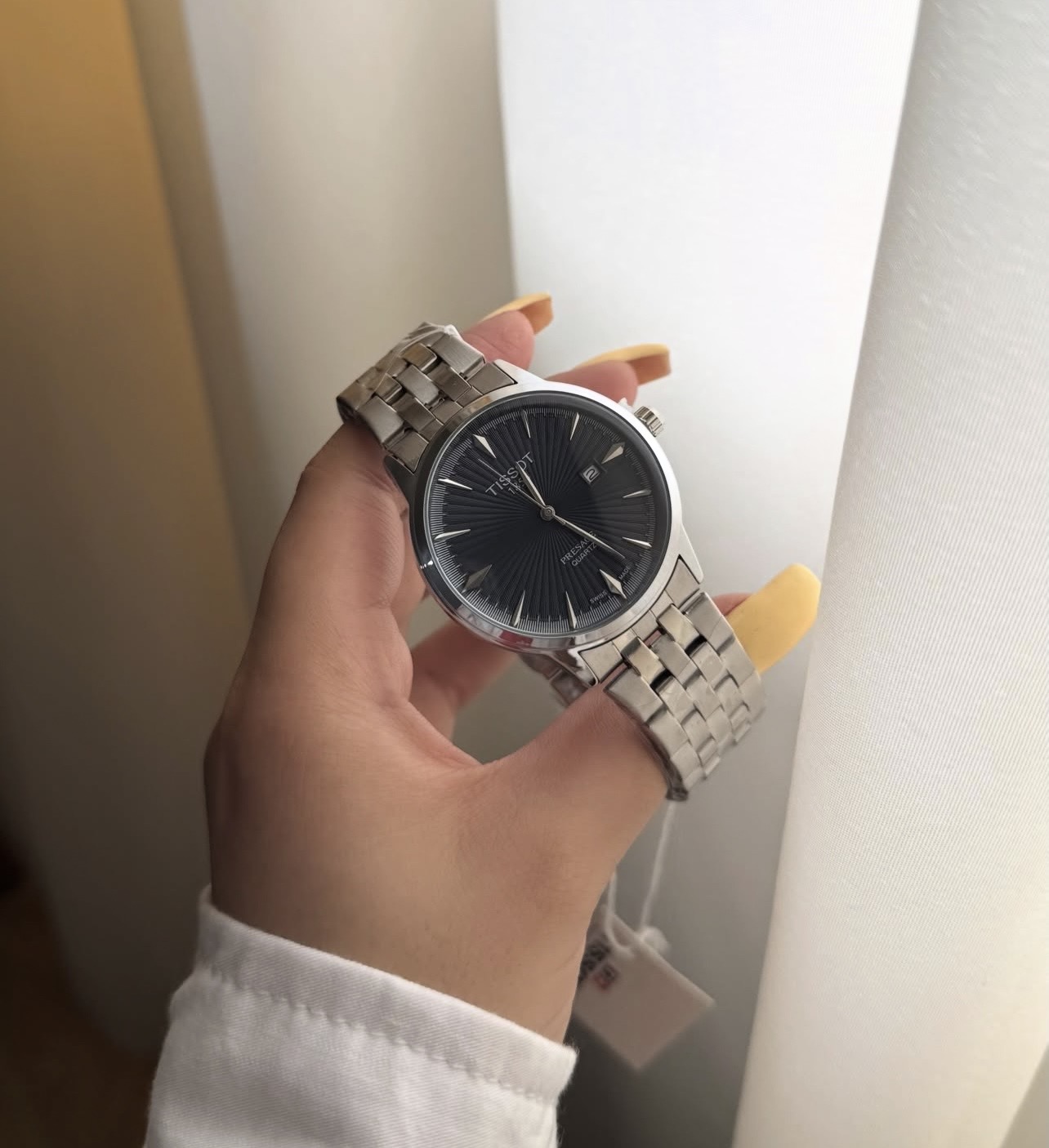 ساعت مچی مردانه تیسوت TISSOT سیلور با گارانتی