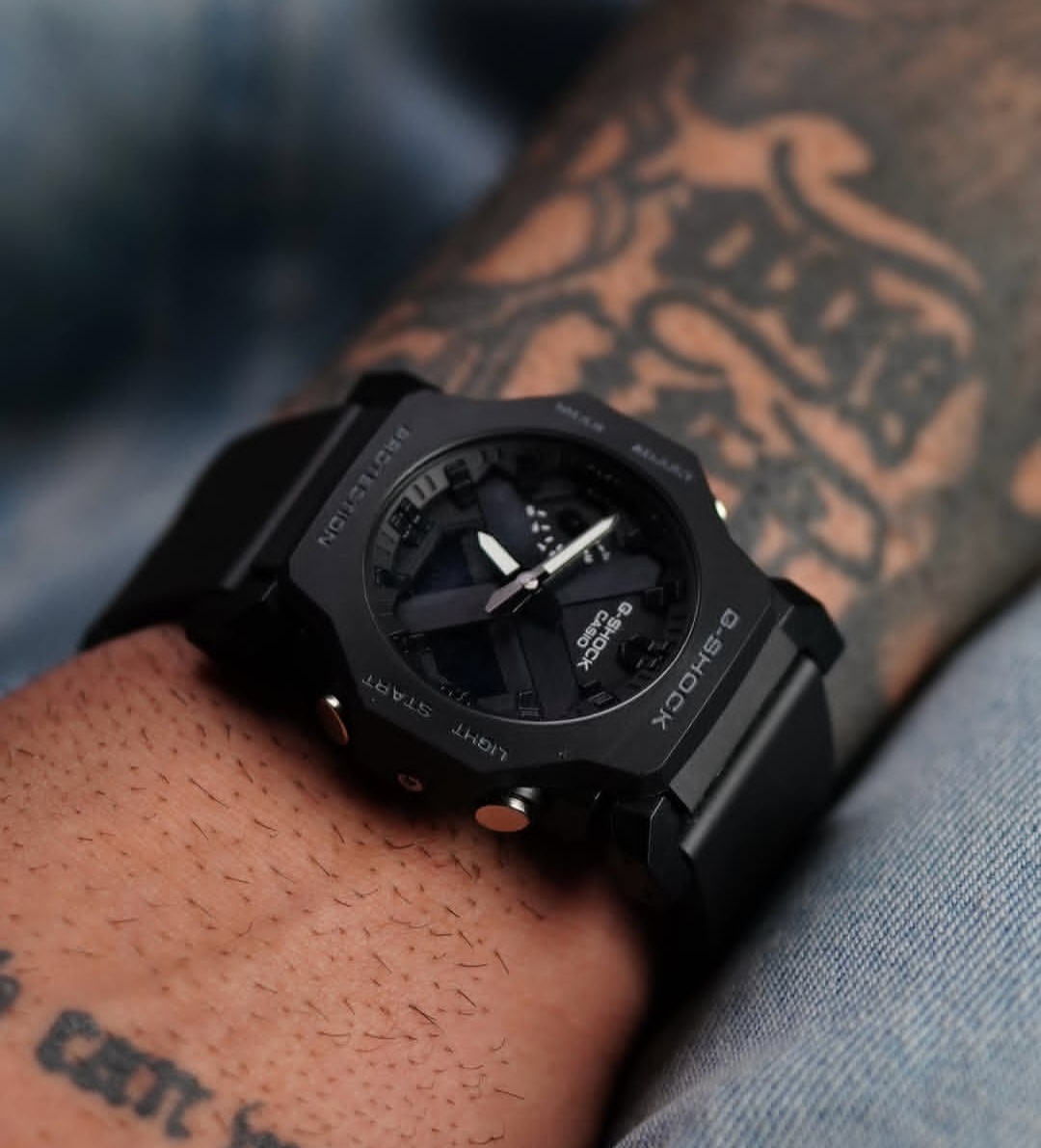 ساعت مچی جیشاک پمپی مشکی دو زمانه Gshock