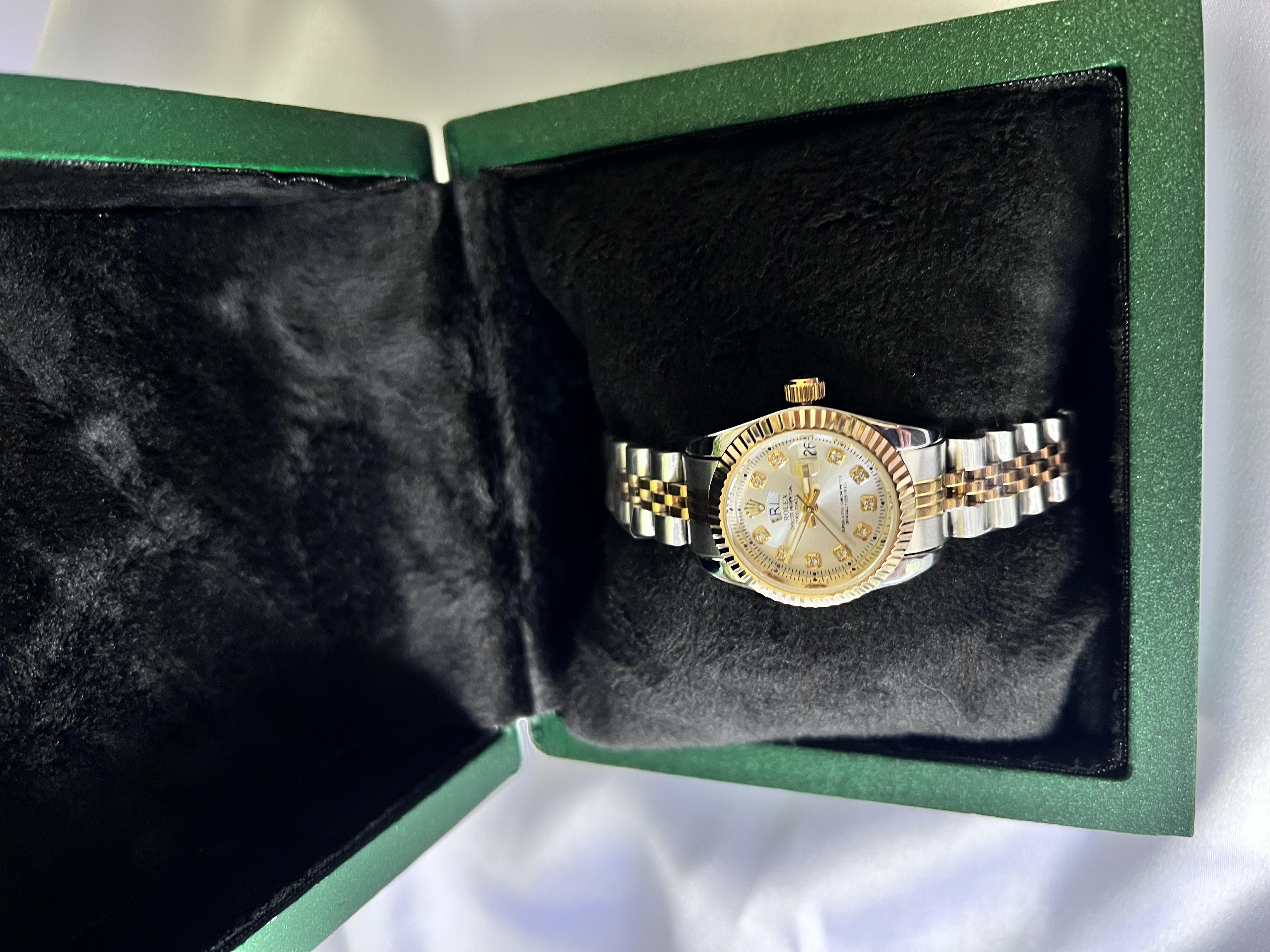 ساعت مچی رولکس زنانه سیلورگلد مسترکوآلیتی با گارانتی Rolex