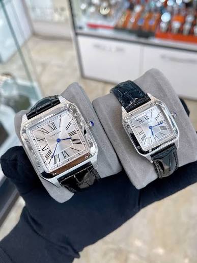 ساعت ست کاپلی کارتیه سانتوس دومونت با گارانتی cartier