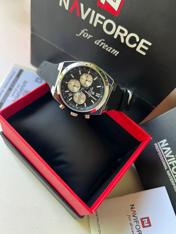 ساعت مچی مردانه اورجینال نیوی فورس کرنوگراف با گارانتی NAVIFORCE
