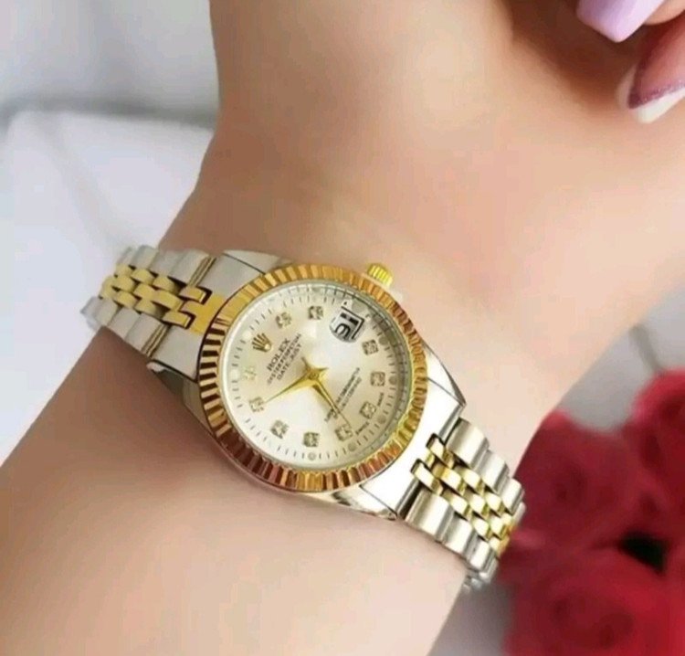 ساعت مچی زنانه رولکس Rolex سیلورگلد دیجاست با گارانتی