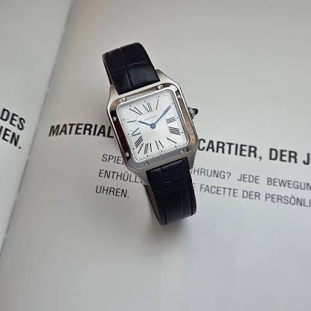 ساعت مچی مردانه کارتیه سانتوس بند چرم Cartier با ضمانت
