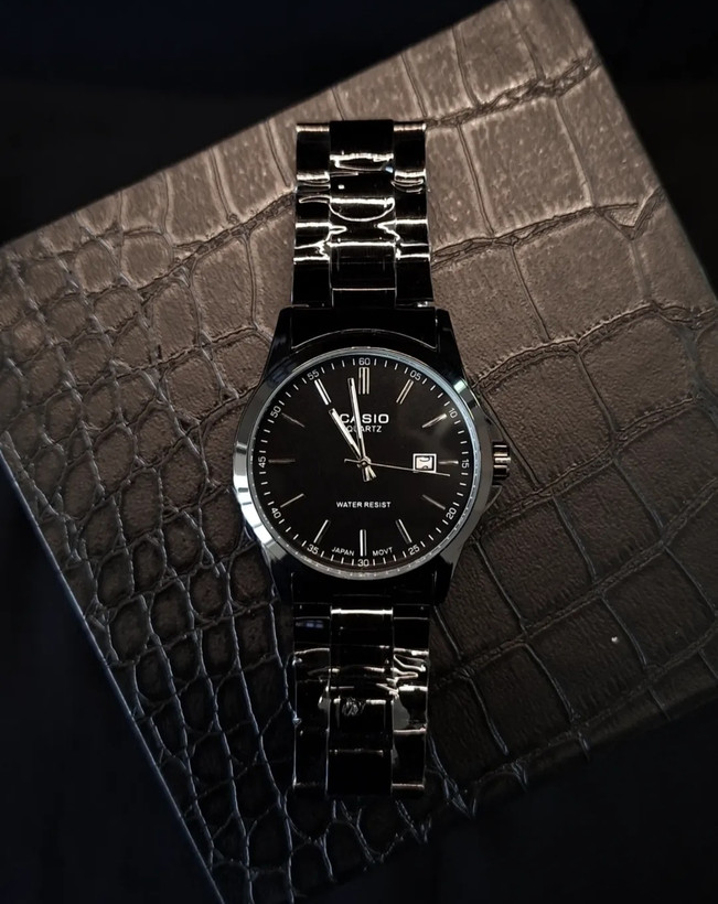 ساعت مچی مردانه کاسیو مشکی کلاسیک با گارانتی Casio