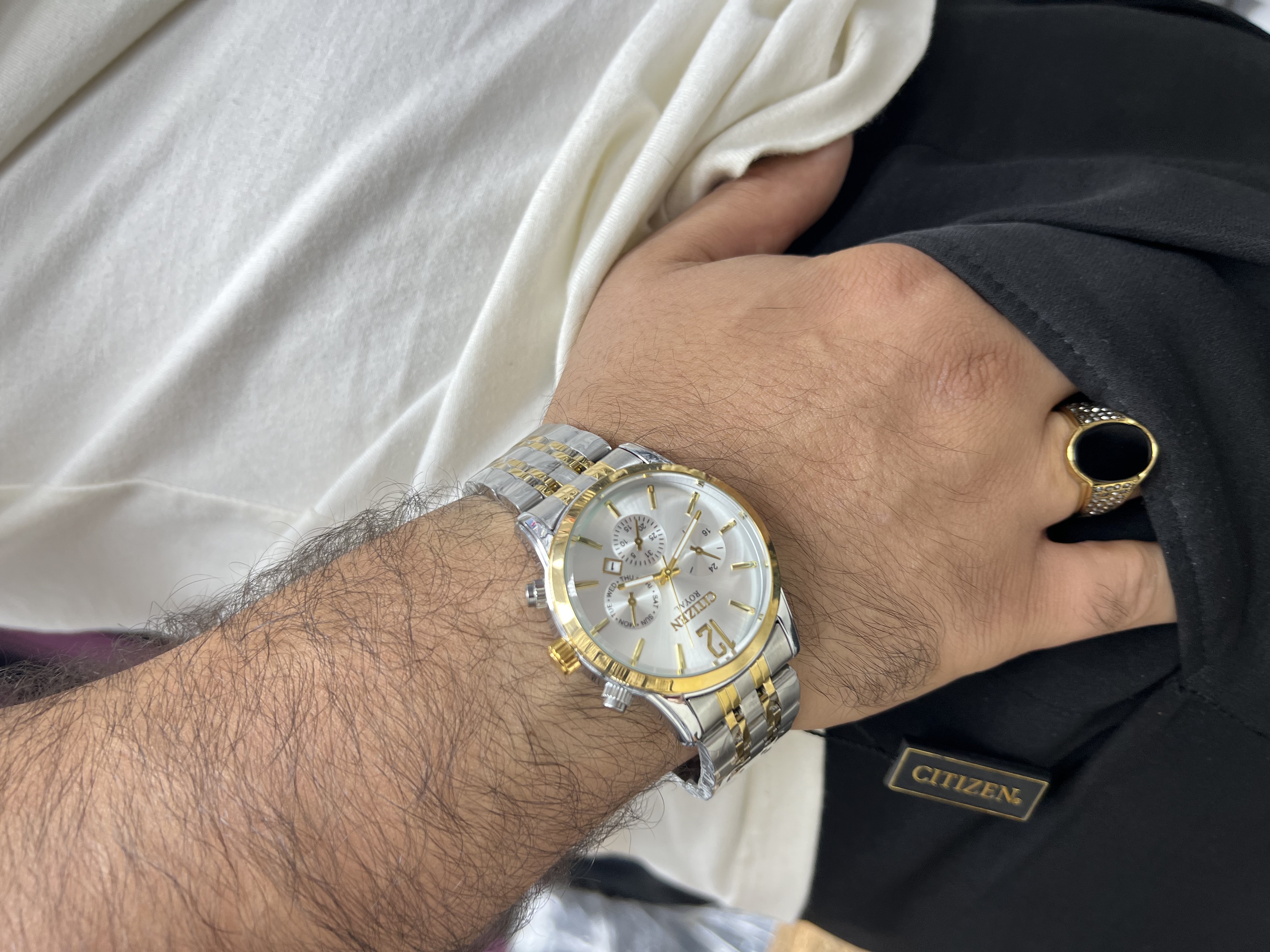 ساعت مچی مردانه سیتیزن سیلورگلد طرح کرنوگراف با گارانتی کامل